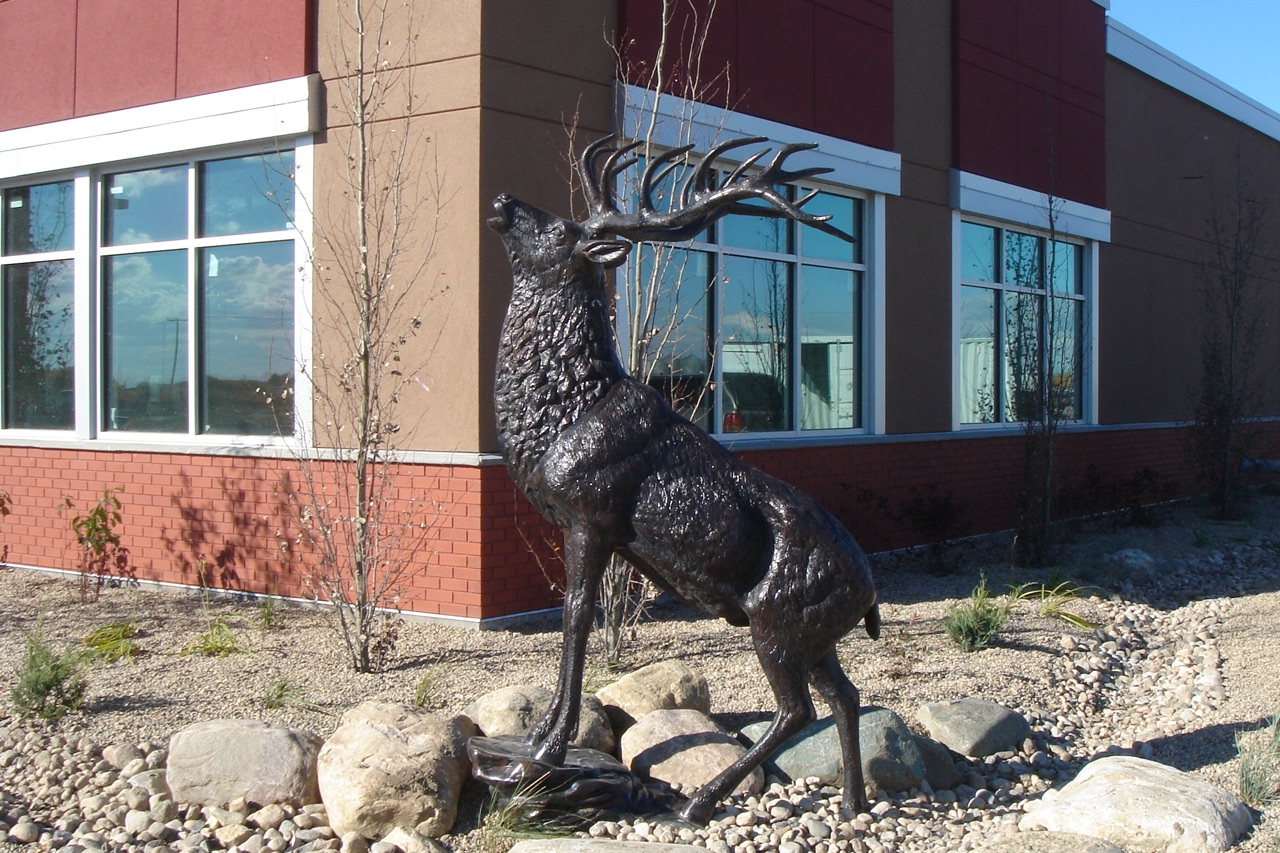 Quill Centre elk statue